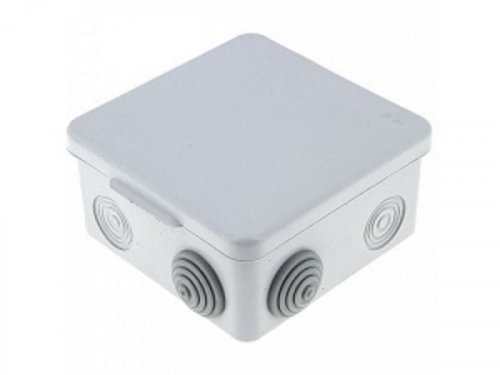 Коробка распределительная EKF PROxima 105x105x50мм (8 ввода) IP54 серый, распаячная картинка 
